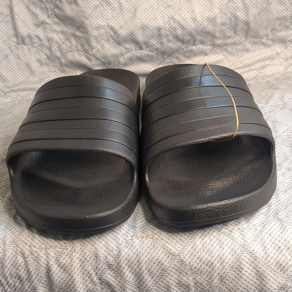 Adidas Black Slide Sandals - Picture 3 of 16